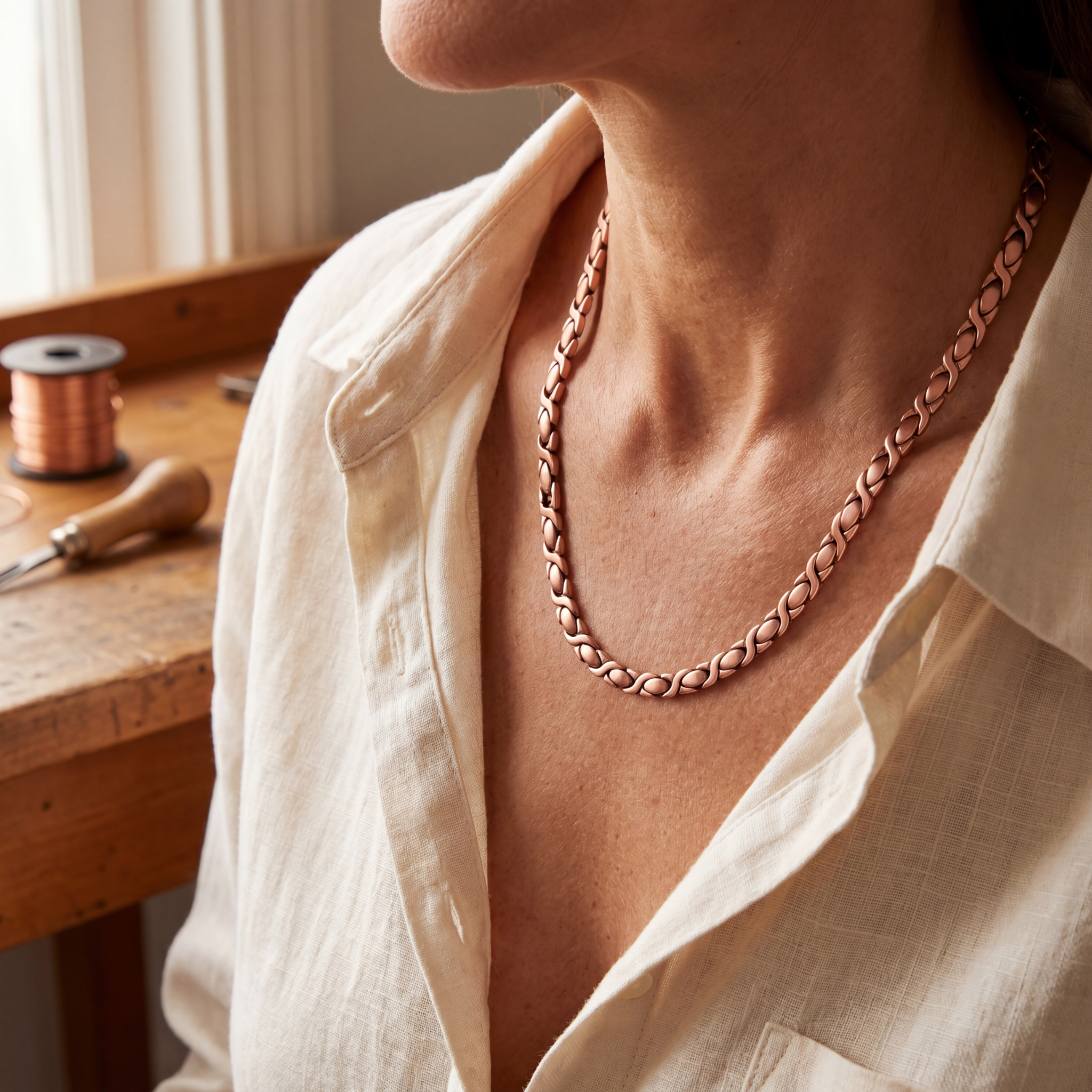 Caldwell Cedar Copper Necklace