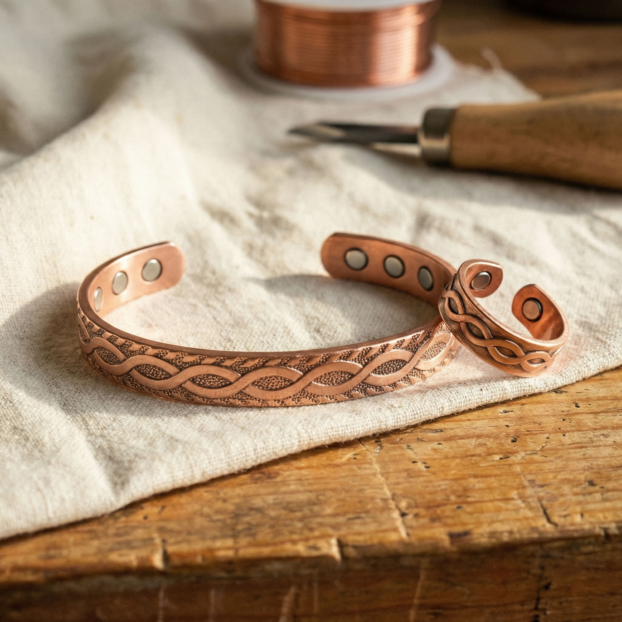 Caldwell Knot Copper Set
