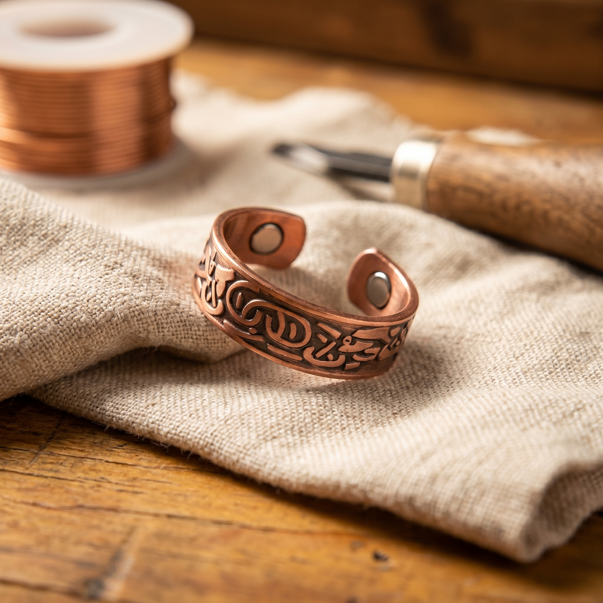Caldwell Burr Copper Ring