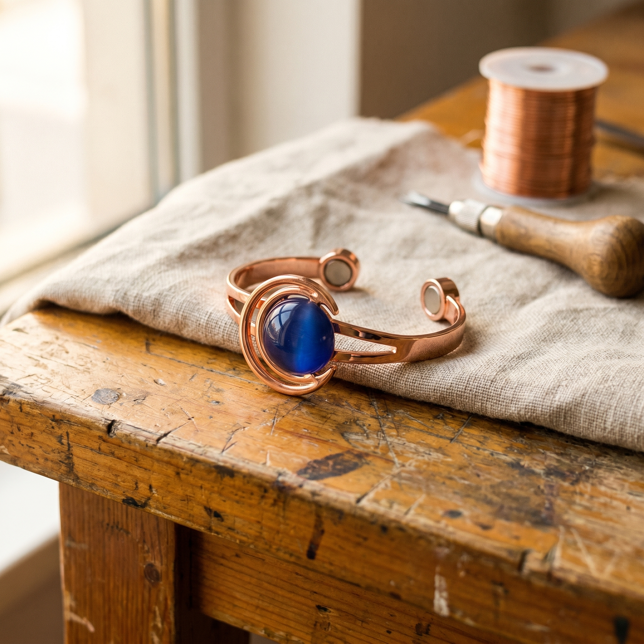 Caldwell Sphere Copper Bracelet
