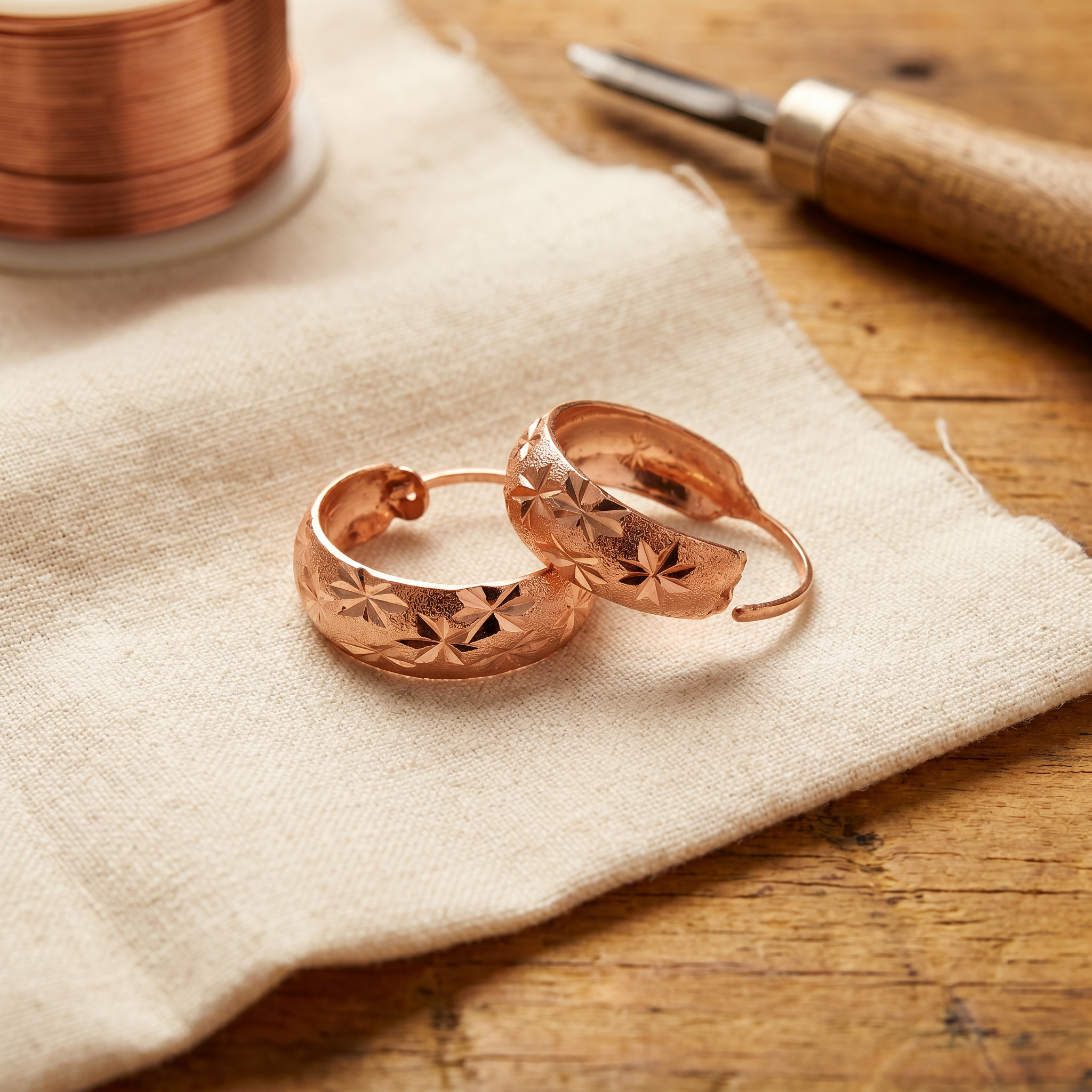 Caldwell Dew Copper Earrings