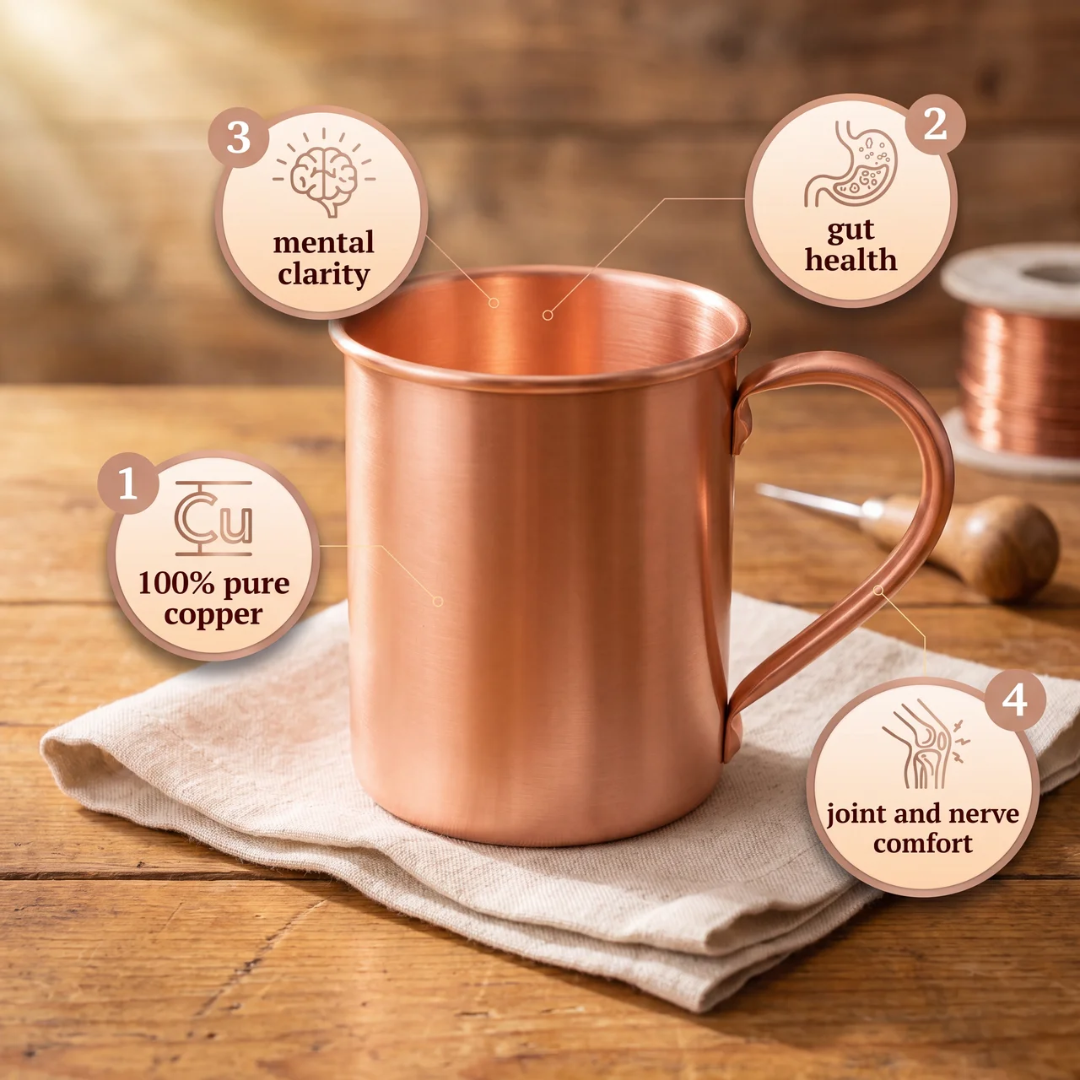Caldwell Copper Plain Mug 400ml