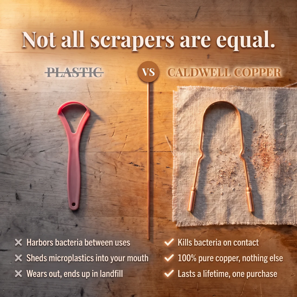 Pure Copper Tongue Scraper