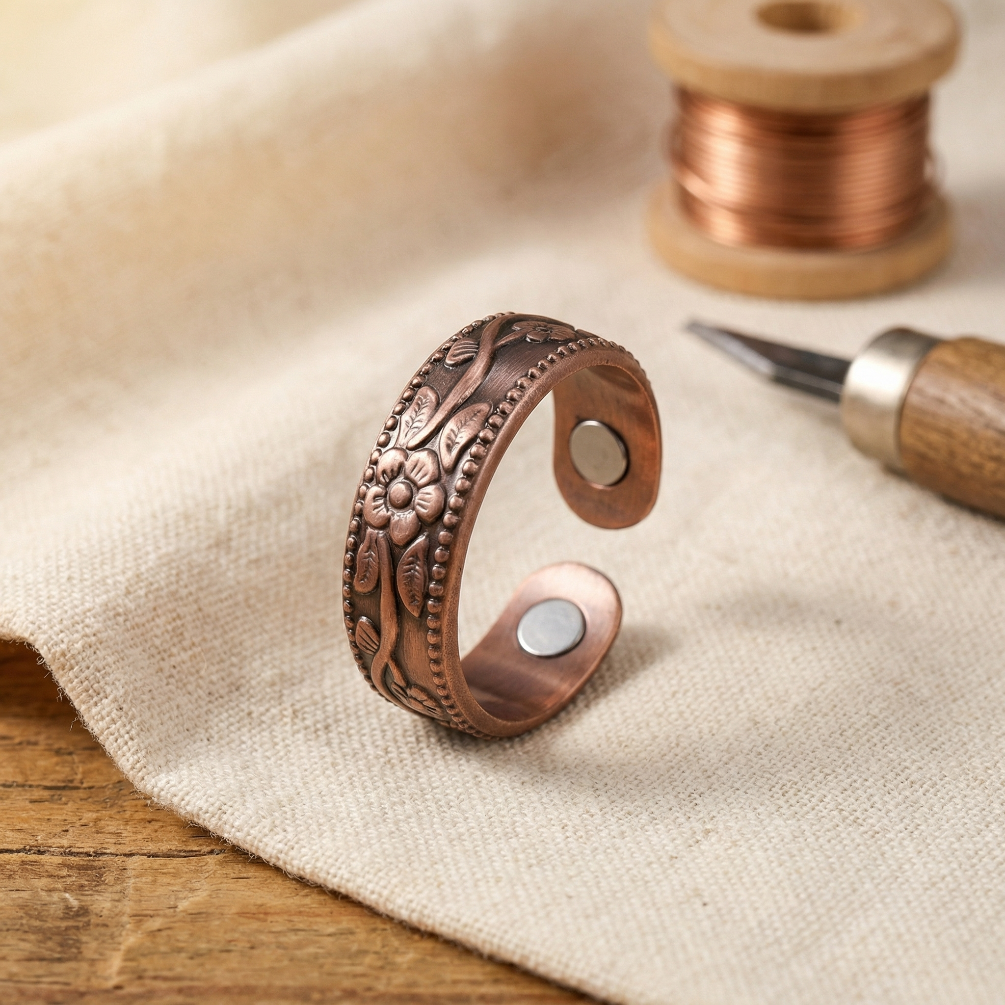 Caldwell Petal Copper Ring