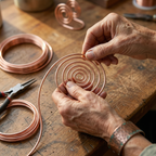 Vera's Flow Copper Hand Spiral