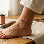 Vera's Coil Copper Anklet