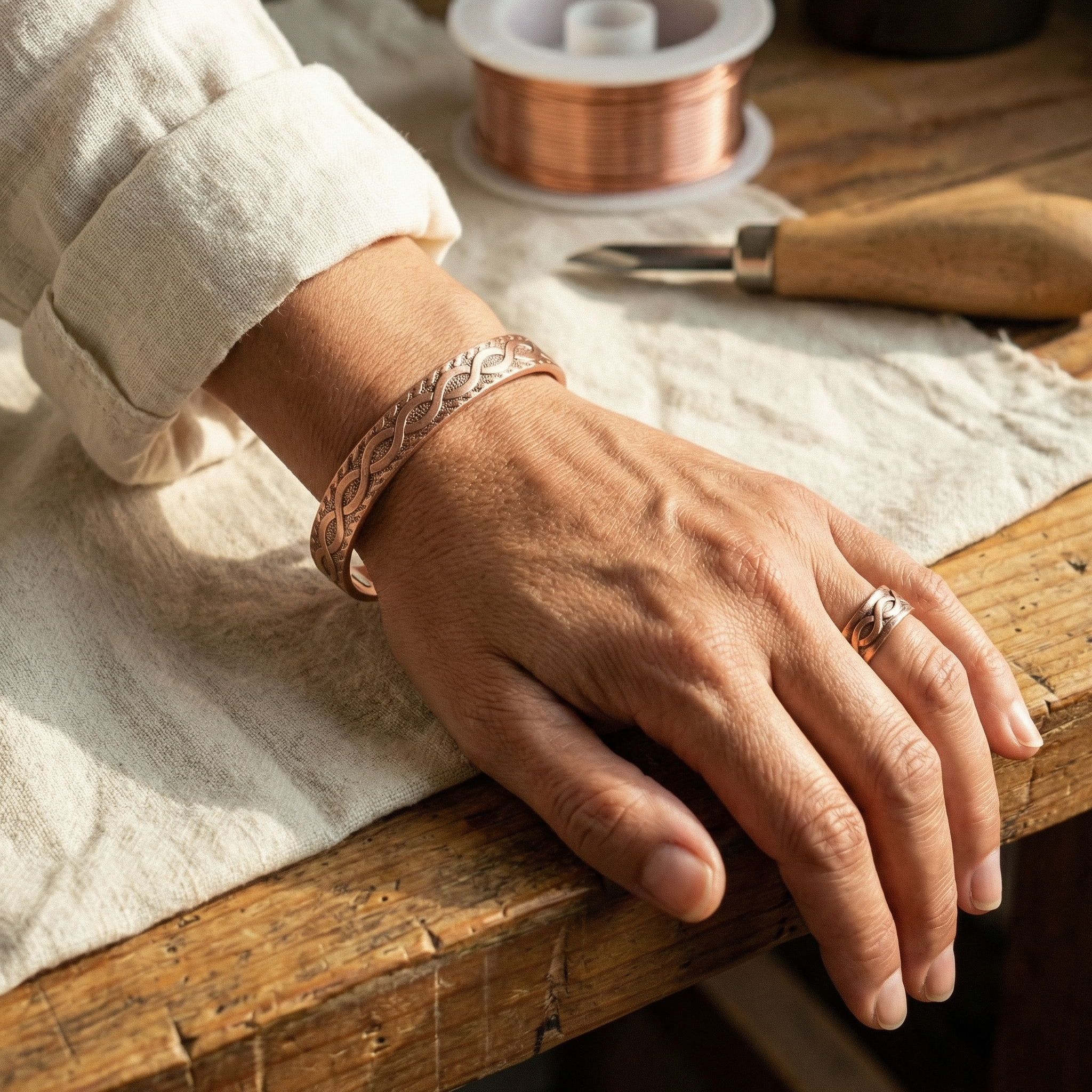 Vera's Knot Copper Set