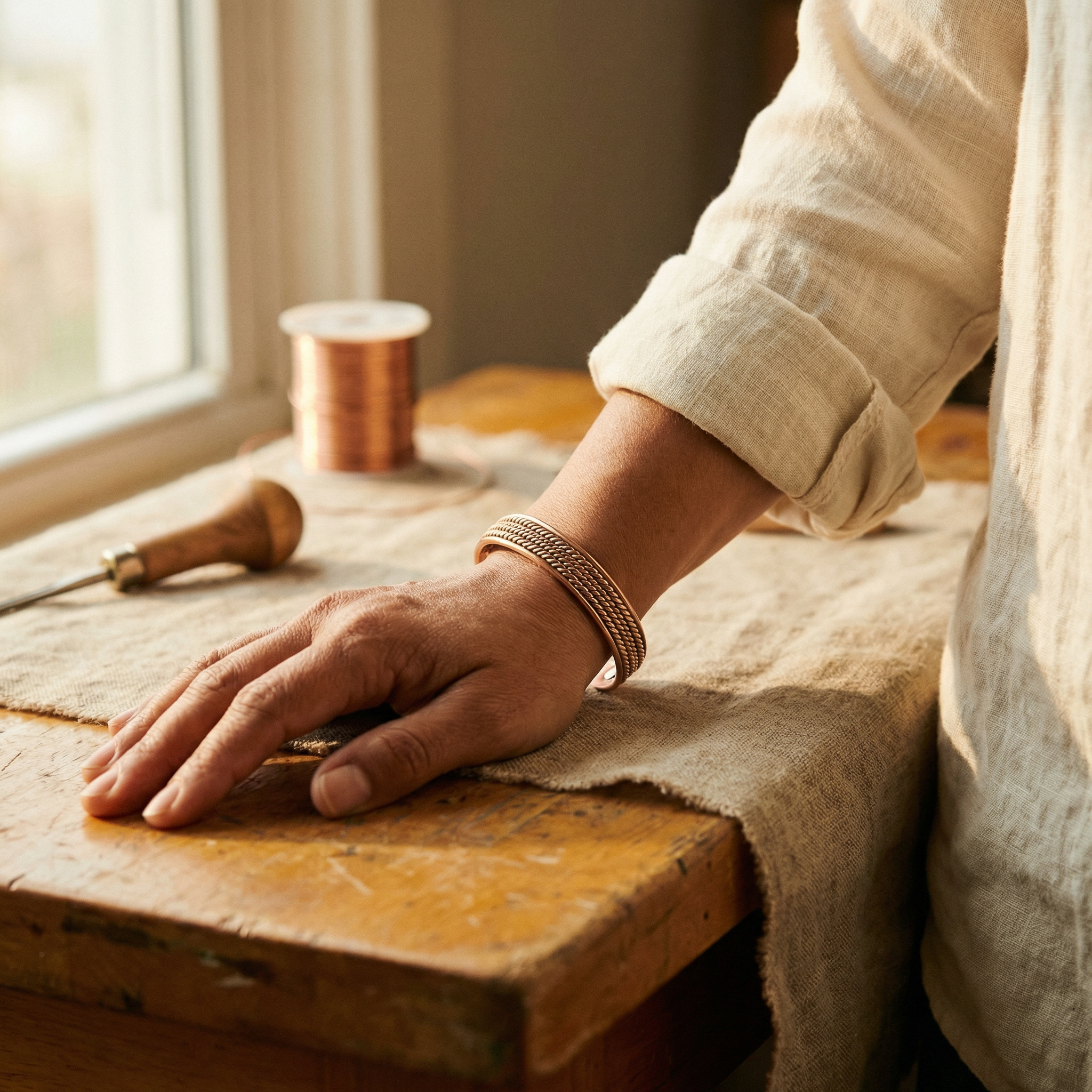 Vera's Forge Copper Bracelet