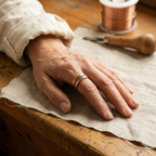 Vera's Grid Copper Ring