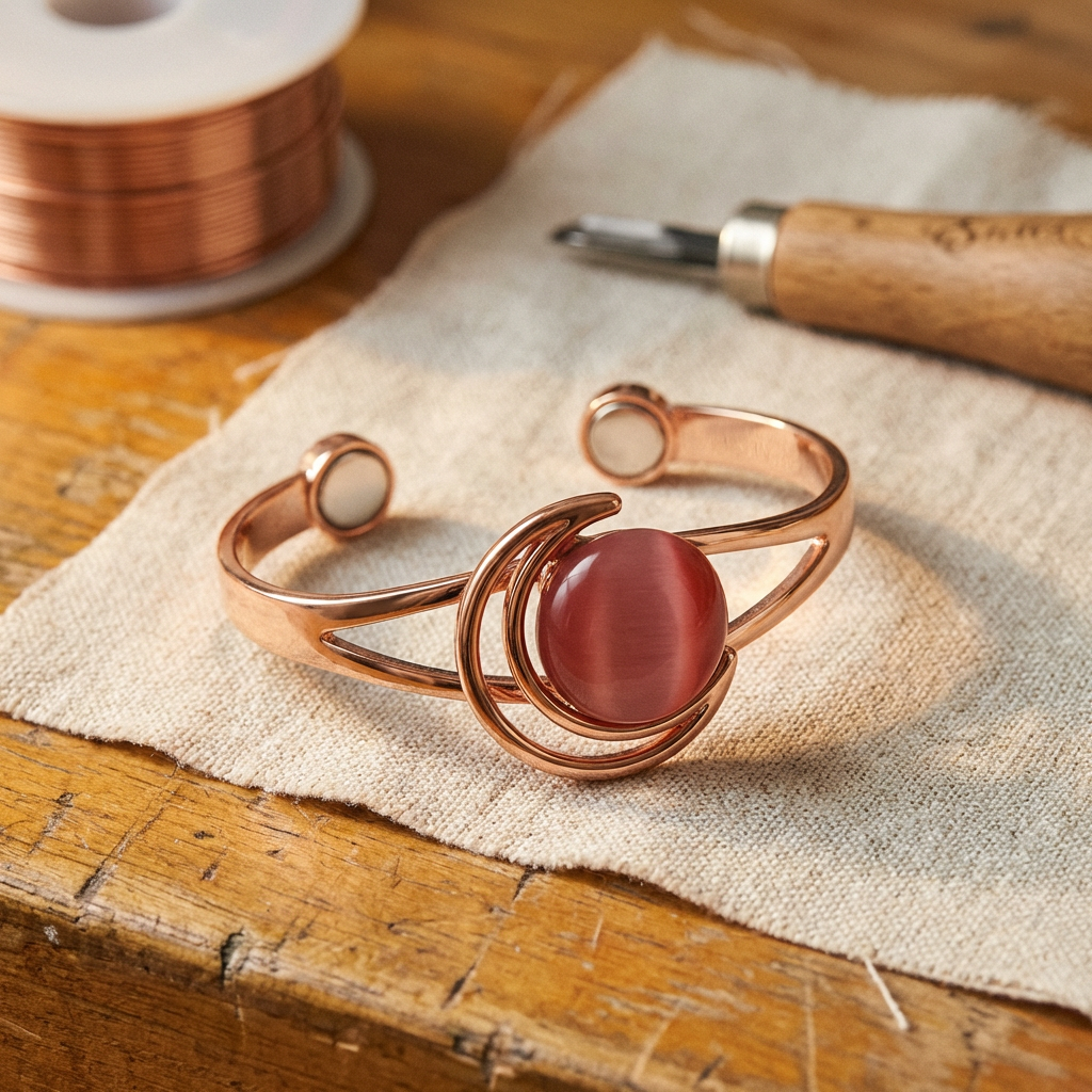Caldwell Sphere Pink Copper Bracelet