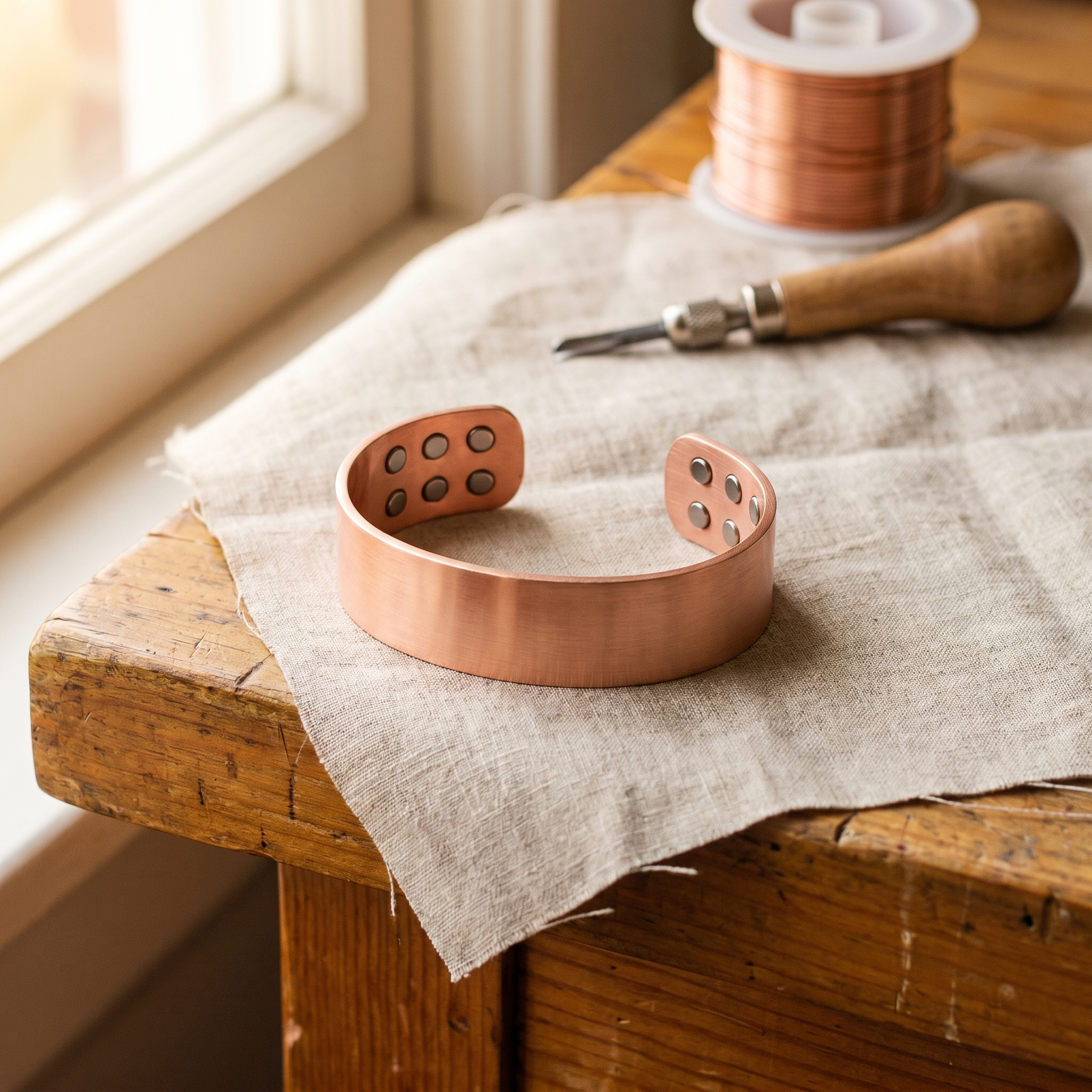 Caldwell Anvil Copper Bracelet