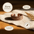 Vera's Fern Copper Ring