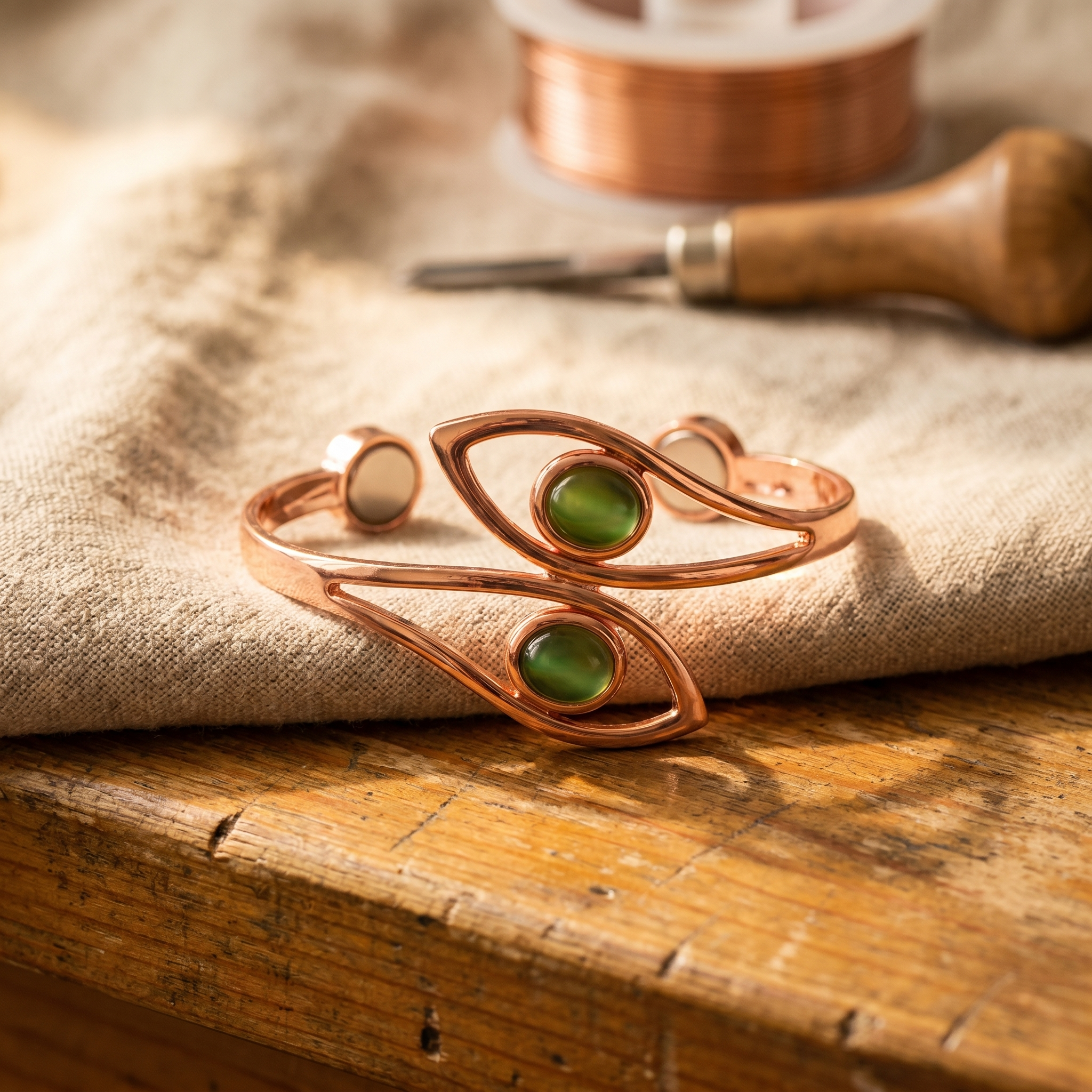 Caldwell Opal Copper Bracelet
