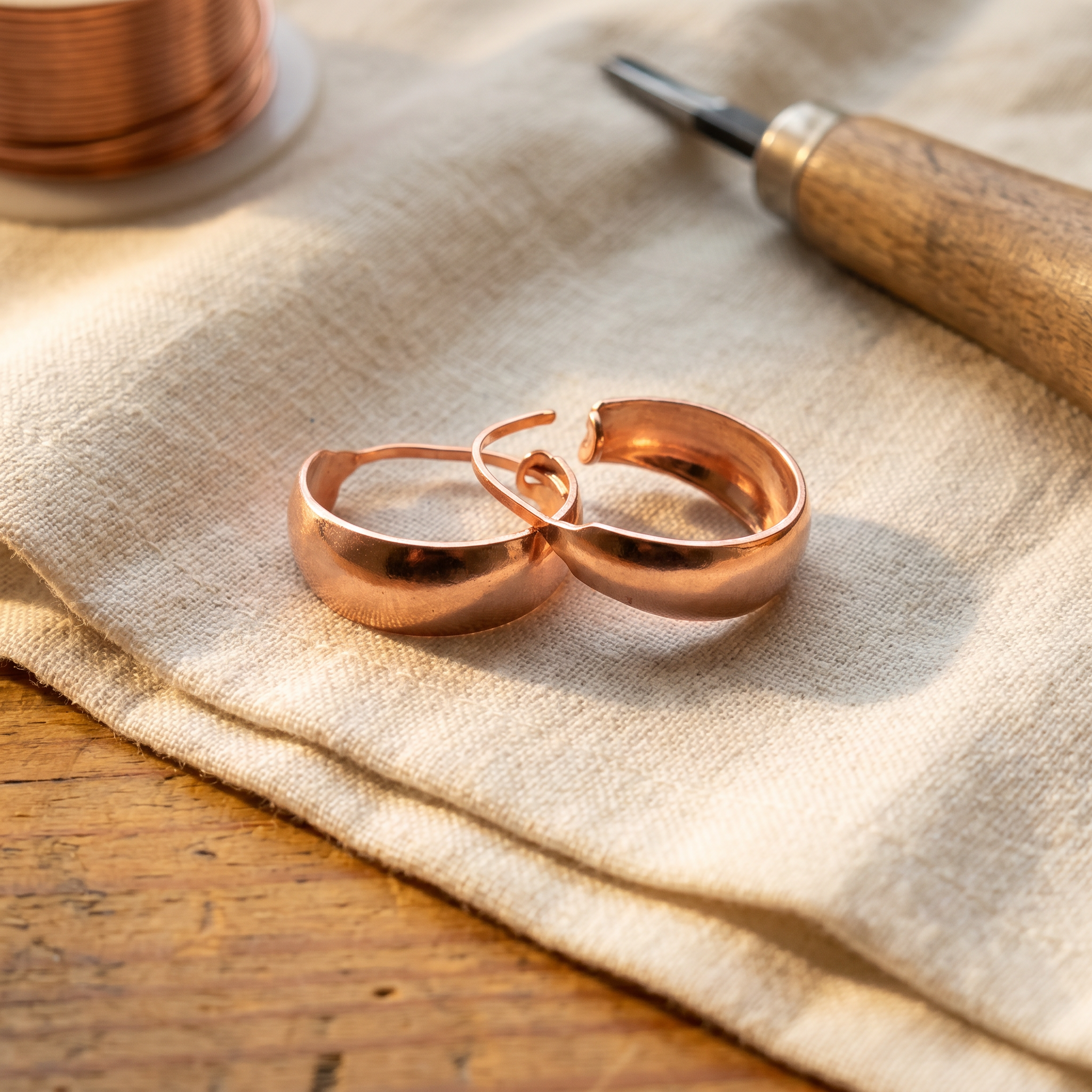 Caldwell Dell Copper Earrings