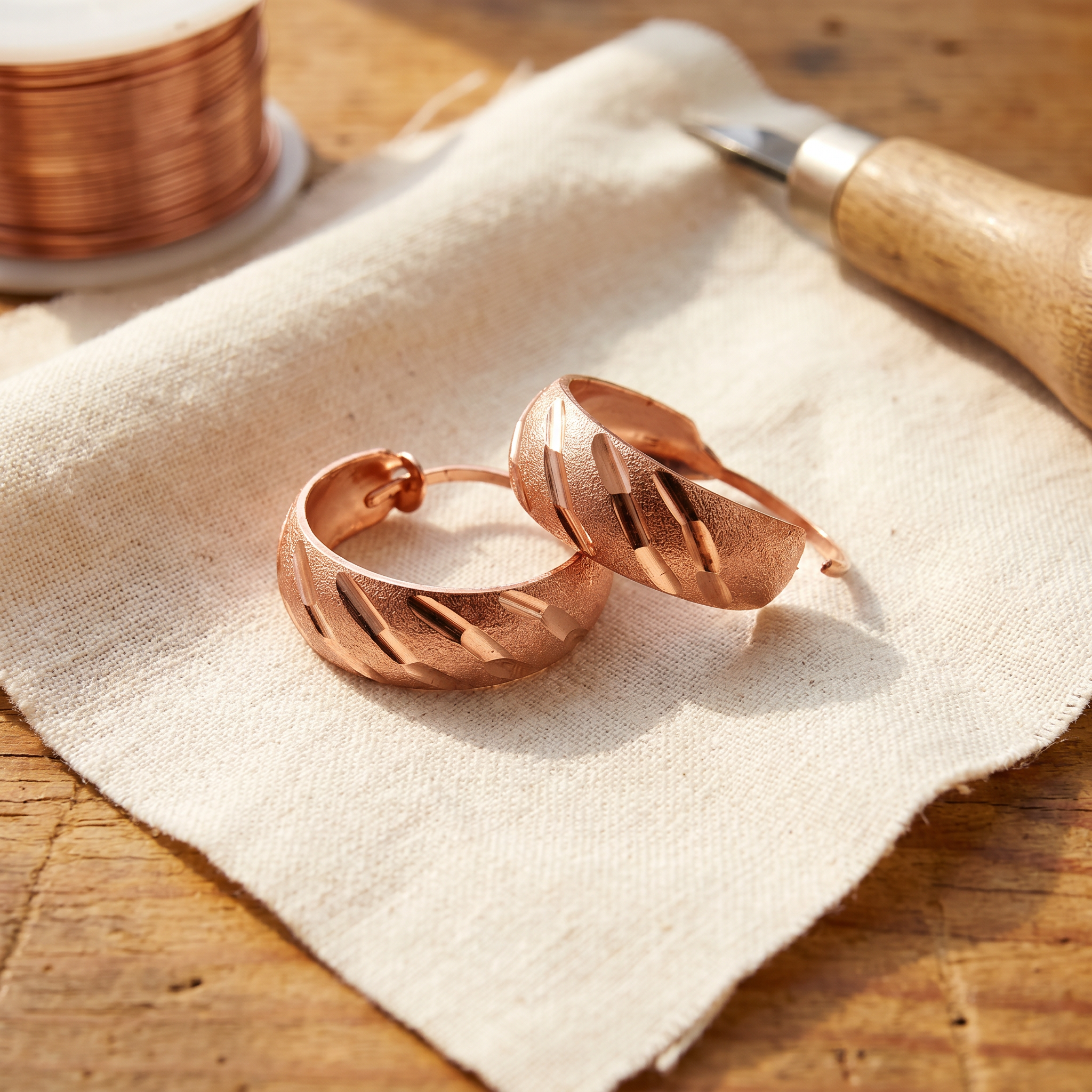 Caldwell Vale Copper Earrings