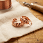 Vera's Dew Copper Earrings