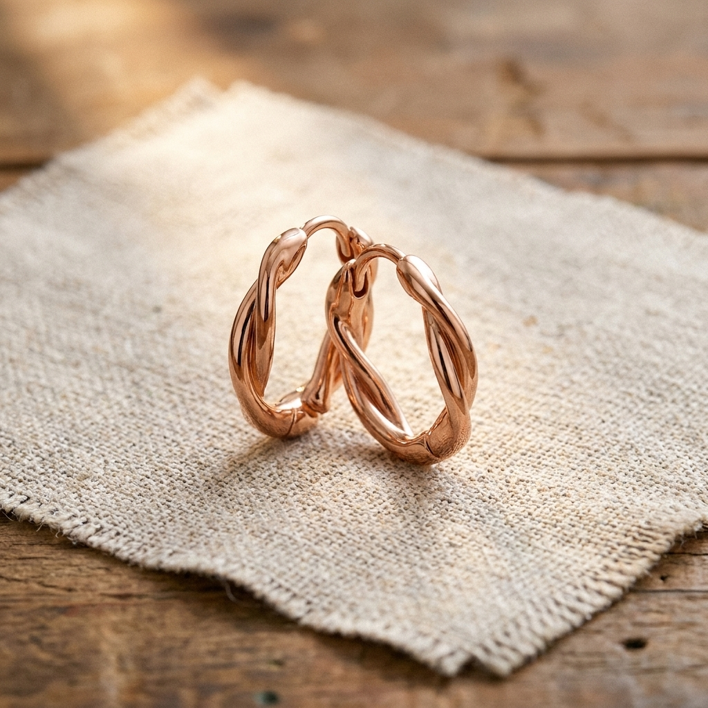 Caldwell Wren Copper Hoop Earrings